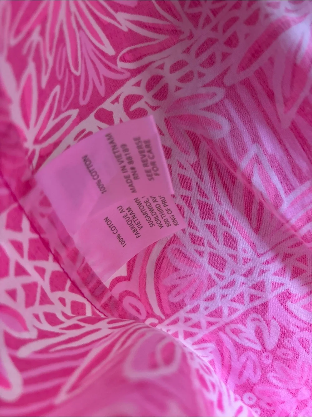 Lilly Pulitzer Women’s Winifred Top Pink Floral Print Size XL